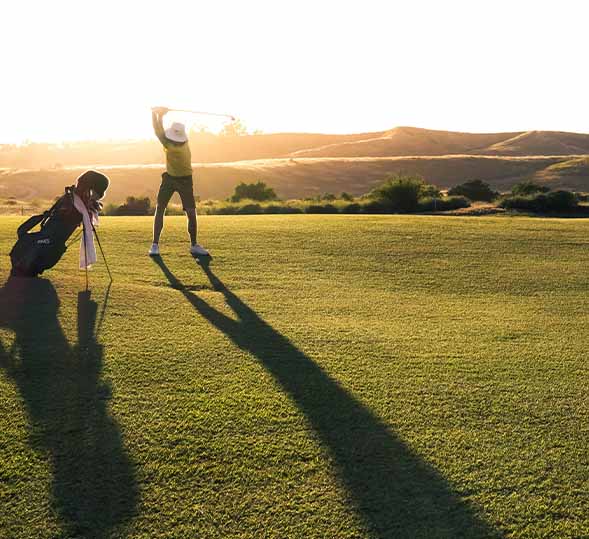 Golfing