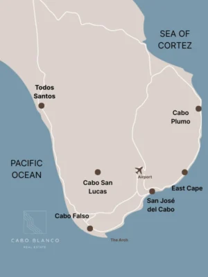 Los Cabos map.