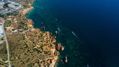 Aerial view from Los Cabos, showing how is baja safe to live in.